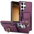 thumbnail image 1 of TECH CIRCLE For Galaxy S23 FE Case,Flip Wallet Case with Card Slots Ring Stand Holder Kickstand Folio PU Leather Protective Phone Cover for Samsung Galaxy S23 FE 6.4" 2023,Purple, 1 of 8