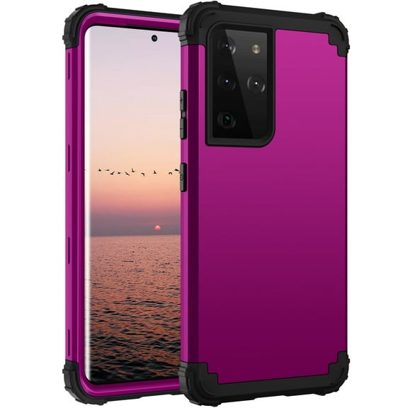 TECH CIRCLE For Galaxy S24 Case, Dual Layer Slim Heavy Duty Hybrid Rugged Shockproof Anti-Scratch Protective Back Phone Cover for Samsung Galaxy S24 6.1" 2024,Purple