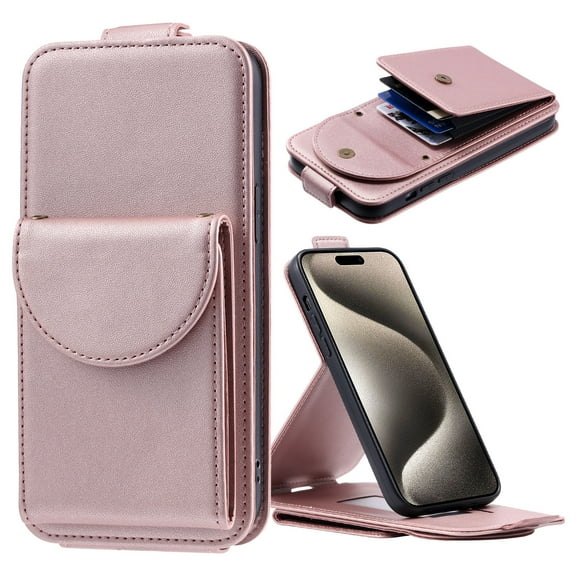 TECH CIRCLE For MOTO G Stylus 5G 2023 Wallet Case with Card Holder,PU Leather Flip Kickstand Magnetic Clasp Durable Shockproof Protective Phone Case for Motorola MOTO G Stylus 5G 2023 6.6",Rosegold