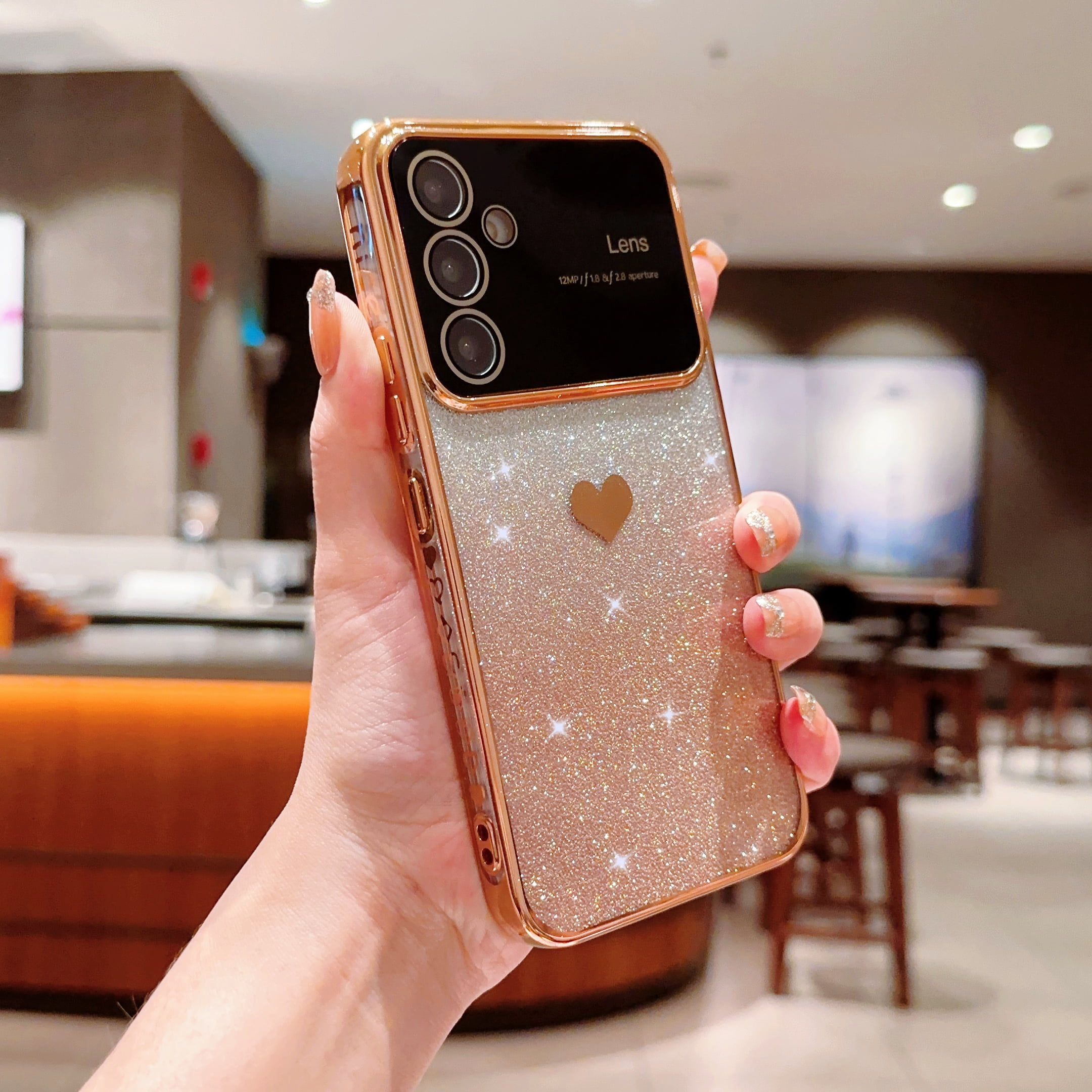 TECH CIRCLE For Samsung Galaxy A13 4G Case,Cute Women Girls Bling Glitter Designed Heart Phone Cases Camera Protector Slim Shockproof Protective Cover for Samsung Galaxy A13 4G 6.6" 2022,Gold - Walmart.com TECH CIRCLE For Samsung Galaxy A13 4G Case,Cute Women Girls Bling Glitter Designed Heart Phone Cases Camera Protector Slim Shockproof Protective Cover for Samsung Galaxy A13 4G 6.6" 2022,Gold - Walmart.com