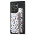 thumbnail image 1 of TECH CIRCLE For Samsung Galaxy S21 Ultra Case with Card Holder,PU Leather Floral Flip Kickstand Card Slots Case Double Magnetic Clasp Durable Shockproof Cover for Galaxy S21 Ultra 6.8" 2021,Black, 1 of 9