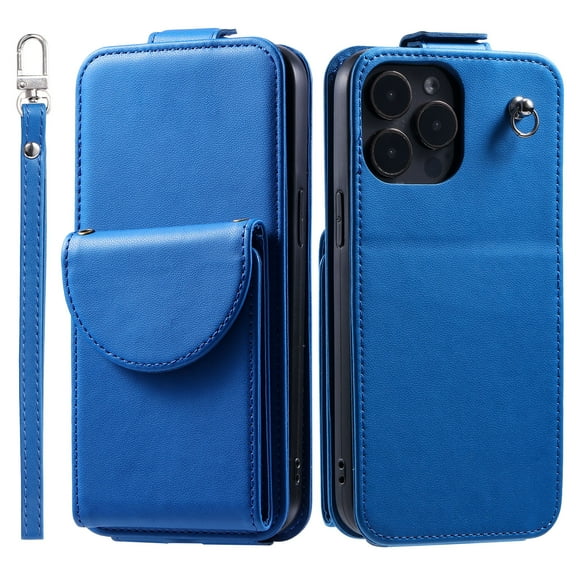 TECH CIRCLE For iPhone 12 Mini Wallet Case with Card Holder,PU Leather Flip Kickstand Magnetic Clasp Durable Shockproof Protective Phone Case for Apple iPhone 12 mini 5.4" 2020,Blue