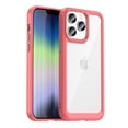 thumbnail image 1 of TECH CIRCLE For iPhone 13 Case,[Non-Yellowing][Supports Wireless Charging] Slim Thin Shockproof Transparent Bumper Cover Full Body Protective Clear Case for Apple iPhone 13 6.1" 2021,Red, 1 of 7