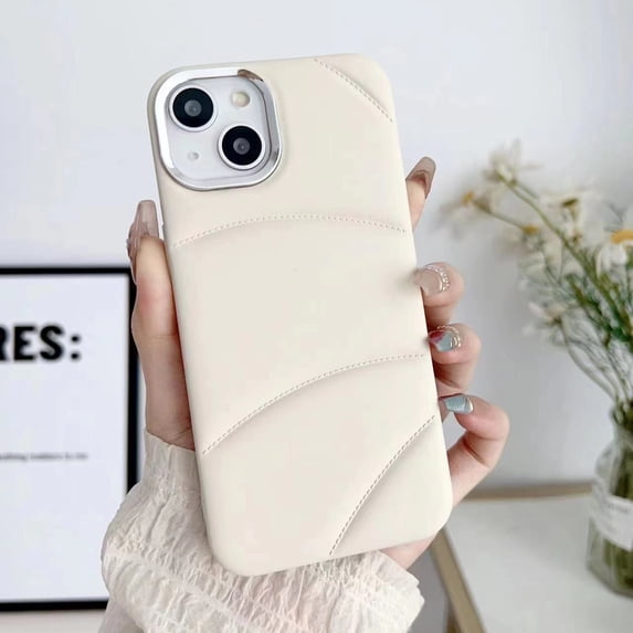TECH CIRCLE For iPhone 14 Case,Cute Color Design Anti-Scratch Liquid Silicone Full-Body Shockproof Protective Girls Women Kids Teens Phone Girly Case for Apple iPhone 14 6.1" 2022,Beige