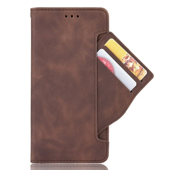 TECH CIRCLE For iPhone 15 Pro Wallet case,Lightweight PU Leather Folio Protective Phone Cover Magnetic Closed Bumper Soft TPU Shockproof Flip Case for Apple iPhone 15 Pro 6.1" 2023,Brown