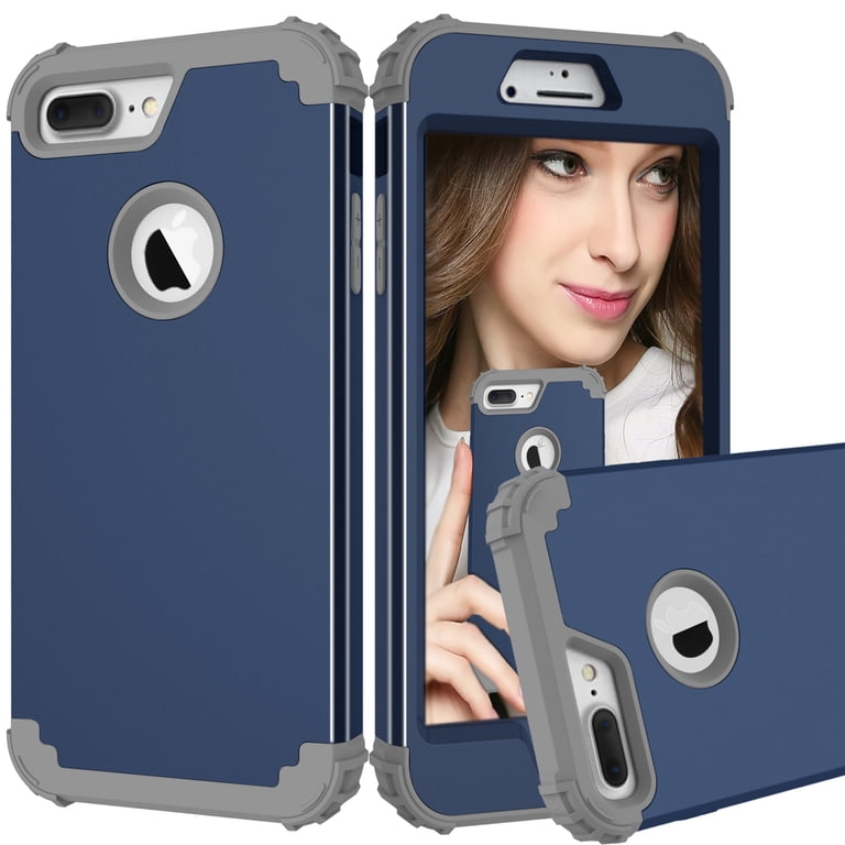 TECH CIRCLE For iPhone 8 Plus Case, Dual Layer Slim Heavy Duty
