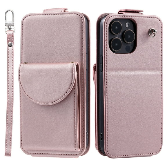 TECH CIRCLE For iPhone XR Wallet Case with Card Holder,PU Leather Flip Kickstand Magnetic Clasp Durable Shockproof Protective Phone Case for Apple iPhone XR 6.1" 2018,Rosegold