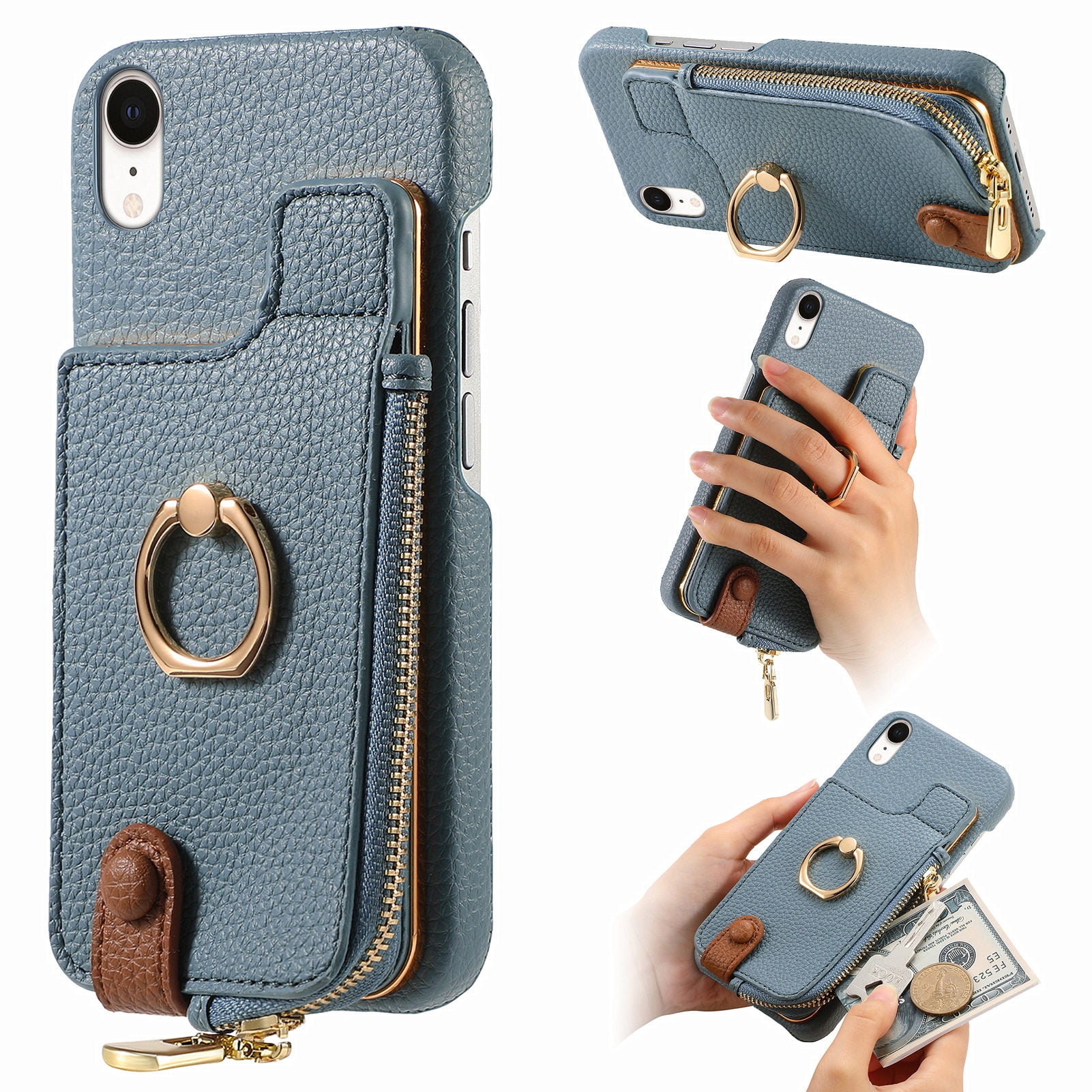 TECH CIRCLE For iPhone XS Max Case with Card Holder,Slim Stand PU ...