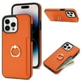 thumbnail image 1 of TECH CIRCLE For iPhone XS Max Case,PU Leather Slim Card Slots Case 360°Rotatable Ring Kickstand Shockproof Protective Women Men Case for Apple iPhone XS Max 6.5" 2018,Orange, 1 of 7