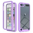 thumbnail image 1 of TECH CIRCLE For iPod Touch 5/6/7 Case with Built-in Screen Protector,Full Protection Rugged Drop Shockproof Rubber Hybrid Anti-Scratch Crystal Clear Phone Case for Apple iPod Touch 5/6/7 4.0",Purple, 1 of 7