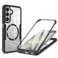 thumbnail image 1 of TECH CIRCLE Full Body Protection Case for Samsung Galaxy A16 5G,Magnetic Clear Case Compatible with Mag Safe Shockproof TPU+PC Cover Built-in Screen Protector for Galaxy A16 5G,Black, 1 of 8