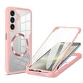 thumbnail image 1 of TECH CIRCLE Full Body Protection Case for Samsung Galaxy A16 5G,Magnetic Clear Case Compatible with Mag Safe Shockproof TPU+PC Cover Built-in Screen Protector for Galaxy A16 5G,Pink, 1 of 8