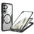thumbnail image 1 of TECH CIRCLE Full Body Protection Case for Samsung Galaxy A26 5G,Magnetic Clear Case Compatible with Mag Safe Shockproof TPU+PC Cover Built-in Screen Protector for Galaxy A26 5G,Black, 1 of 8