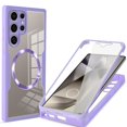 thumbnail image 1 of TECH CIRCLE Full Body Protection Case for Samsung Galaxy S24 Ultra,Magnetic Clear Case Compatible with Mag Safe Shockproof TPU+PC Cover Built-in Screen Protector for Galaxy S24 Ultra,Purple, 1 of 8