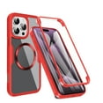 thumbnail image 1 of TECH CIRCLE Full Body Protection Case for iPhone 16 Pro Max,Magnetic Clear Case Compatible with Mag Safe Shockproof TPU+PC Cover Built-in Screen Protector for iPhone 16 Pro Max,Red, 1 of 8