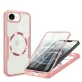 thumbnail image 1 of TECH CIRCLE Full Body Protection Case for iPhone 16e,Magnetic Clear Case Compatible with Mag Safe Shockproof TPU+PC Cover Built-in Screen Protector for iPhone 16e,Pink, 1 of 8