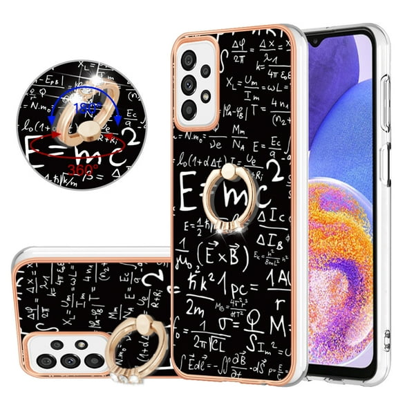 TECH CIRCLE For Galaxy A33 5G Case with Stand,360 Rotatable Shiny Ring Holder Kickstand Soft TPU Girls Women Case Shockproof Protective Phone Case for Samsung Galaxy A33 5G 6.4" 2022,Equation