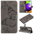 thumbnail image 1 of TECH CIRCLE Galaxy A53 5G Wallet Case,Butterfly Embossed PU Leather Flip case Cover Stand Feature with Wrist Strap and Card Holder Protective Phone Case for Samsung Galaxy A53 5G 6.5 inch 2022,Gray, 1 of 6