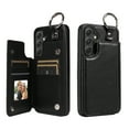 thumbnail image 1 of TECH CIRCLE For Galaxy A53 5G Wallet Case with Card Holder, PU Leather Kickstand Finger Grip Ring Shockproof Women Men Magnetic Protective Wallet Cover for Samsung Galaxy A53 5G 6.5" 2022,Black, 1 of 9