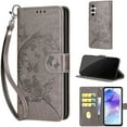 thumbnail image 1 of TECH CIRCLE For Galaxy A54 5G Wallet Case,Folio Flip Kickstand Shockproof Protective PU Leather Cover with Card Slot Cash Pocket Carrying Wrist Strap for Samsung Galaxy A54 5G 6.4" 2023,Grey, 1 of 7