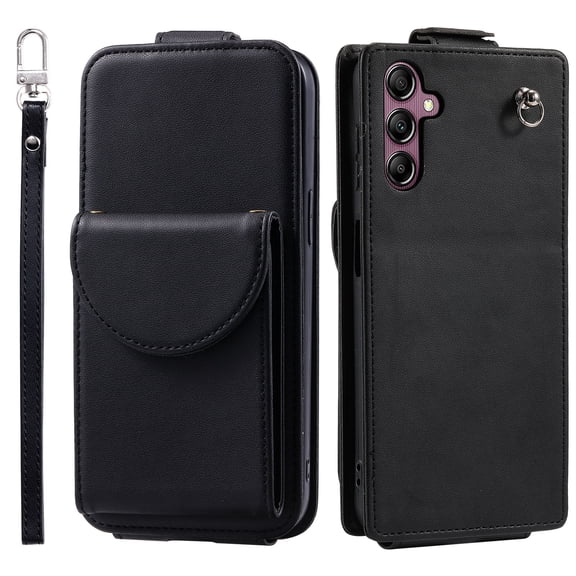 TECH CIRCLE For Galaxy Note 10 Wallet Case with Card Holder,PU Leather Flip Kickstand Magnetic Clasp Durable Shockproof Protective Phone Case for Samsung Galaxy Note 10 6.3" 2019,Black
