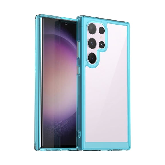 TECH CIRCLE For Galaxy Note 20 Ultra Case,[Non-Yellowing][Supports Wireless Charging] Slim Thin Shockproof Transparent Bumper Cover Full Body Protective Clear Case for Galaxy Note 20 Ultra,Skyblue