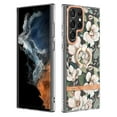 thumbnail image 1 of TECH CIRCLE For Galaxy S20 Case,360 Rotatable Flower Pattern Shiny Ring Holder Kickstand Soft TPU Girls Women Case Shockproof Protective Phone Case for Samsung Galaxy S20 5G 6.2" 2020,White, 1 of 4
