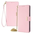 thumbnail image 1 of TECH CIRCLE For Galaxy S20+ Wallet Case for Women, PU Leather RFID Blocking Card Holder Shockproof Protective Magnetic Stand Case with Detachable Crossbody Strap Wrist Chain,Pink, 1 of 8