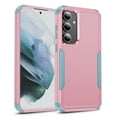thumbnail image 1 of TECH CIRCLE For Galaxy S21+ (6.7") Shockproof Hybrid Case, Dual-layer Case, Drop Proof, Anti-Scratch, Anti-Fingerprint, Protective Lightweight Phone Case for Women Men, Pink+BlueGreen, 1 of 8