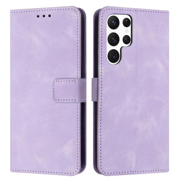 TECH CIRCLE For Galaxy S21+ Wallet Case with Card Holders, Flip Case Wallet for Women Girls PU Leather Kickstand Wrist Strap Shockproof Phone Cover for Samsung Galaxy S21 Plus 6.7" 2021,Purple
