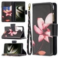 thumbnail image 1 of TECH CIRCLE Galaxy S23 5G Wallet Case,Premium PU Leather Zipper Card Slot Wrist Strap Magnetic Closure Kickstand Carrying Pouch Protective Case for Samsung Galaxy S23 5G 6.1 inch 2023,Lotus, 1 of 6