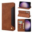 thumbnail image 1 of TECH CIRCLE Galaxy S23 5G Wallet Case, Ultra Slim Premium PU Leather Card Slot Kickstand Magnetic Soft Flip Fold Shockproof  Protective TPU Inner Phone Case for Samsung Galaxy S23 5G 6.1" 2023,Brown, 1 of 9