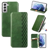 TECH CIRCLE Galaxy S23 Case, PU Leather TPU Wallet Cover with Card Holder Kickstand Hidden Magnetic Adsorption Shockproof Flip Folio Cell Phone Case for Samsung Galaxy S23 6.1" 2023, Green