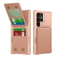 thumbnail image 1 of TECH CIRCLE for Galaxy S23 FE Case 6.4" 2023, Plastic/PU Leather Phone Case with Magnetic Button Closure Credit Card Holder Slots, Wallet/Kickstand Function, sLIM Lightweight Protective Cover, Pink, 1 of 8