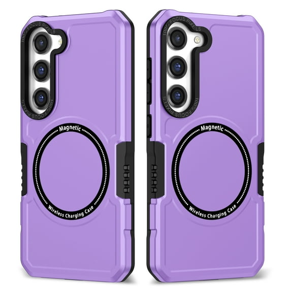 TECH CIRCLE Galaxy S23 Plus Case,Heavy-Duty Tough Rugged Full Body Shockproof Wireless Charging Protective Case Compatible with Magsafe for Samsung Galaxy S23 Plus 5G 6.8 inch 2023, Purple