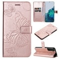 thumbnail image 1 of TECH CIRCLE Galaxy S23 Plus Wallet Case,Butterfly Embossed PU Leather Flip case Cover Stand Feature with Wrist Strap and Card Holder Protective Phone Case for Samsung Galaxy S23 Plus 6.6", Rosegold, 1 of 11