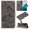 thumbnail image 1 of TECH CIRCLE Galaxy S23 Plus Wallet Case,Butterfly Embossed PU Leather Flip case Cover Stand Feature with Wrist Strap and Card Holder Protective Phone Case for Samsung Galaxy S23 Plus 6.6", Gray, 1 of 11