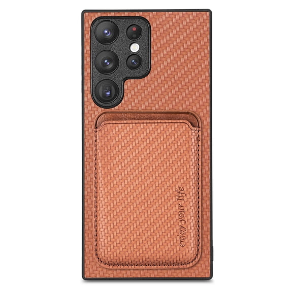 TECH CIRCLE for Galaxy S23 Plus case with Card Holder, Magnetic Detachable 2-in-1 Wallet PU Leather Case Ultra Thin Shockproof Protective Cover Compatible with Magsafe for Galaxy S23 Plus,Brown