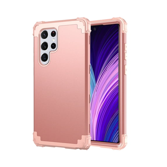 TECH CIRCLE for Galaxy S23 Ultra 5G Case,Heavy Duty Drop Protection Full Body Rugged Shockproof Dust Proof Military Protective Tough Durable Phone Cover for Samsung Galaxy S23 Ultra 6.8 inch,Rosegold