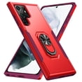 thumbnail image 1 of TECH CIRCLE Galaxy S23 Ultra Case, 360 degree Rotate Ring Stand Rugged Lightweight Slim Impact-Resistant Full Body Shockproof Protective Bumper Case For Samsung Galaxy S23 Ultra 5G 2023,Red+Rose, 1 of 9