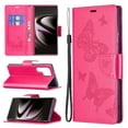 thumbnail image 1 of TECH CIRCLE Galaxy S23 Ultra Case,Embossed Butterfly PU Leather Credit Card Holder Slots Full Body Protection Kickstand Flip Folio Shockproof TPU Phone Cover for Samsung Galaxy S23 Ultra 6.8",Red, 1 of 6
