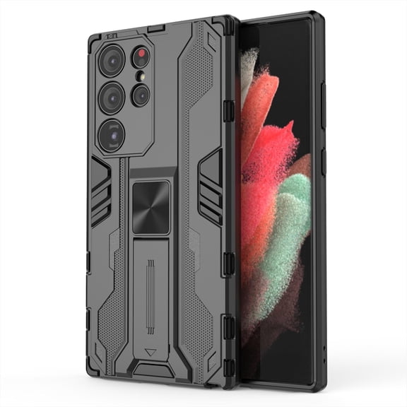 TECH CIRCLE for Galaxy S23 Ultra Case,Military Grade Dropproof Shockproof Heavy Duty Rugged Protective Kickstand with Magnetic Car Mount Phone Cover for Samsung Galaxy S23 Ultra 6.8 inch 2023, Black