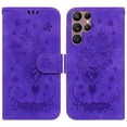 thumbnail image 1 of TECH CIRCLE Galaxy S23 Ultra Wallet Case,Embossed Premium PU Leather Magnetic Handbag Pocket Card Slots with Wrist Strap Flip Kickstand Shockproof Case for Samsung Galaxy S23 Ultra 6.8 inch 2023Purple, 1 of 7