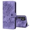 thumbnail image 1 of TECH CIRCLE Galaxy S24 Plus Wallet Case,PU Leather Embossed Flower Folding Folio Case Cards Holder Anti-Scratch Shockproof Protective Cover For Samsung Galaxy S24 Plus 6.6" 2024,Purple, 1 of 5