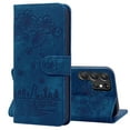 thumbnail image 1 of TECH CIRCLE Galaxy S24 Ultra Wallet Case,PU Leather Embossed Flower Folding Folio Case Cards Holder Anti-Scratch Shockproof Protective Cover For Samsung Galaxy S24 Ultra 6.8" 2024,Blue, 1 of 5
