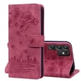 thumbnail image 1 of TECH CIRCLE Galaxy S24 Ultra Wallet Case,PU Leather Embossed Flower Folding Folio Case Cards Holder Anti-Scratch Shockproof Protective Cover For Samsung Galaxy S24 Ultra 6.8" 2024,Red, 1 of 5