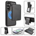 thumbnail image 1 of TECH CIRCLE for Galaxy S25 Plus Wallet Phone Case 6.7" 2025 Model, Removable Magnetic Flip Wallet with 3 Card Slots, Protective Magnetic Phone Cover, Compatible with MagSafe Accessories, Black, 1 of 10