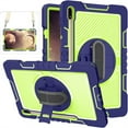 thumbnail image 1 of TECH CIRCLE Galaxy Tab A 8.4" Case SM-T307,  Sturdy Kickstand Rugged Case with Hand/Shoulder Strap, Green, 1 of 8