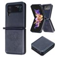 thumbnail image 1 of TECH CIRCLE Galaxy Z Flip 4 Case, Luxury Embossed Butterfly PU Leather Shockproof Full Body Protection Kickstand Flip Folio Shockproof TPU Phone Cover for Samsung Galaxy Z Flip 4 6.7", Blue, 1 of 7