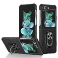 thumbnail image 1 of TECH CIRCLE Galaxy Z Flip 5 Case,Rugged Military Grade Anti-Fall Shockproof Heavy Duty Protective Phone Case with Kickstand Magnetic Ring Stand Full Body Case For Samsung Galaxy Z Flip 5 2023,Black, 1 of 11